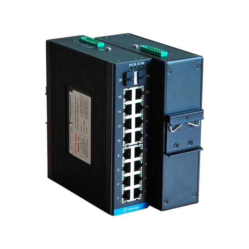DIN-RAIL L2 Managed 2-Port 1000M Fx + 16-Port 1000M Fx Industrial Switch