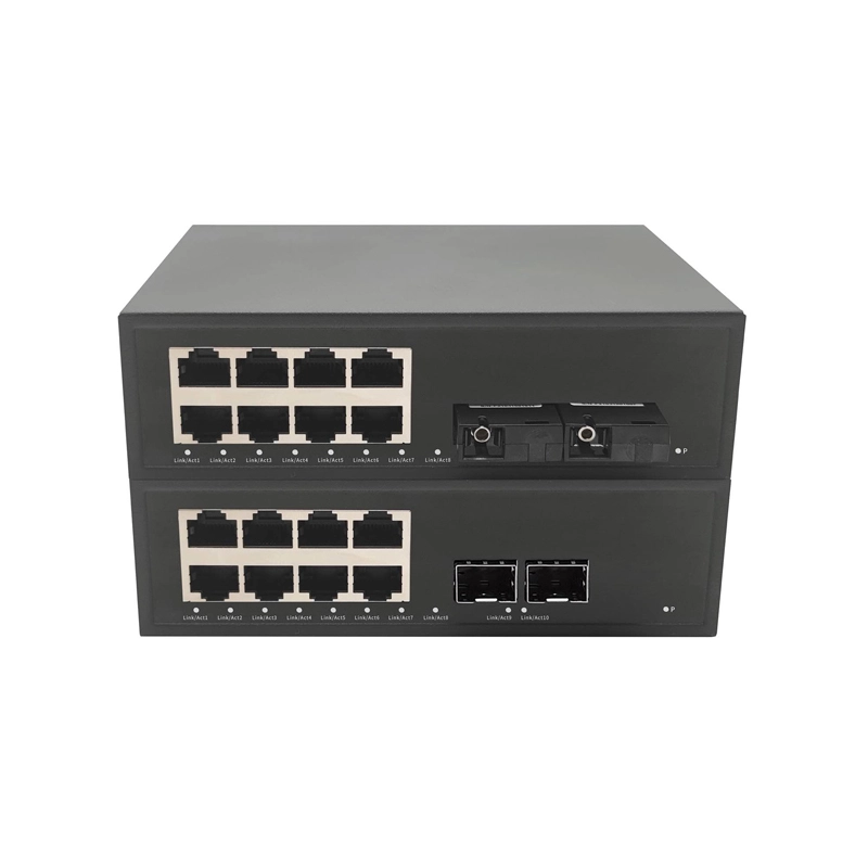 2-Port 1000M SFP + 8-Port 1000M Tx PoE Unmanaged Switch F6C-5800-8GTP2S
